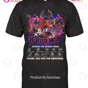 Spider Man Across The Spider Verse Thank You For The Memories T-Shirt