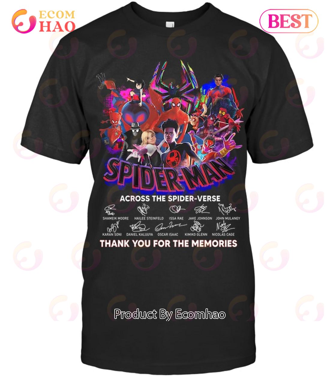 Spider Man Across The Spider Verse Thank You For The Memories T-Shirt