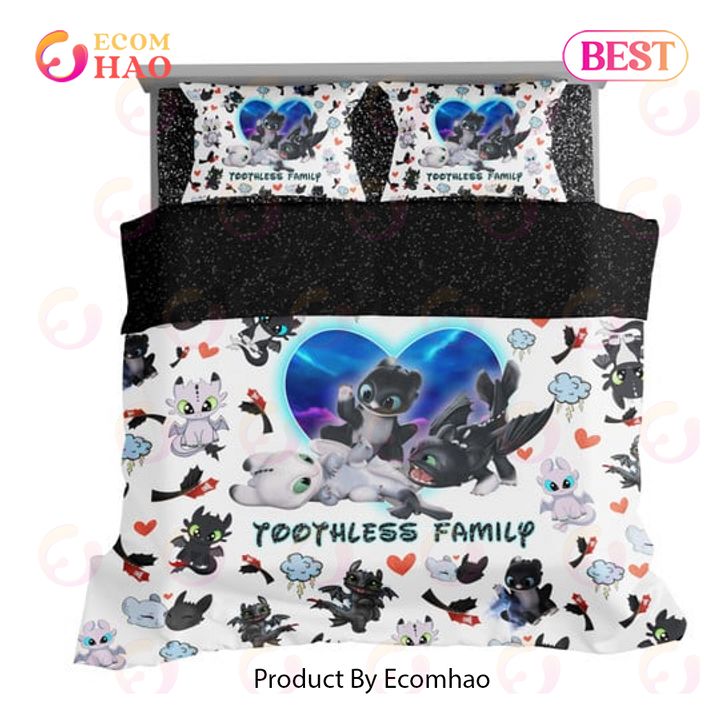 Toothless Family Cover Bedding Set