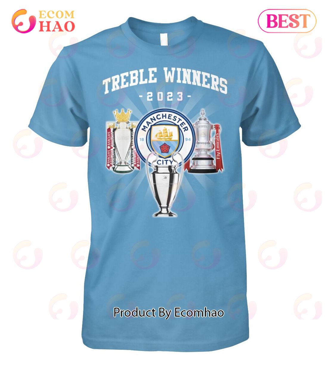 Manchester City Treble Winners 2023 T-Shirt