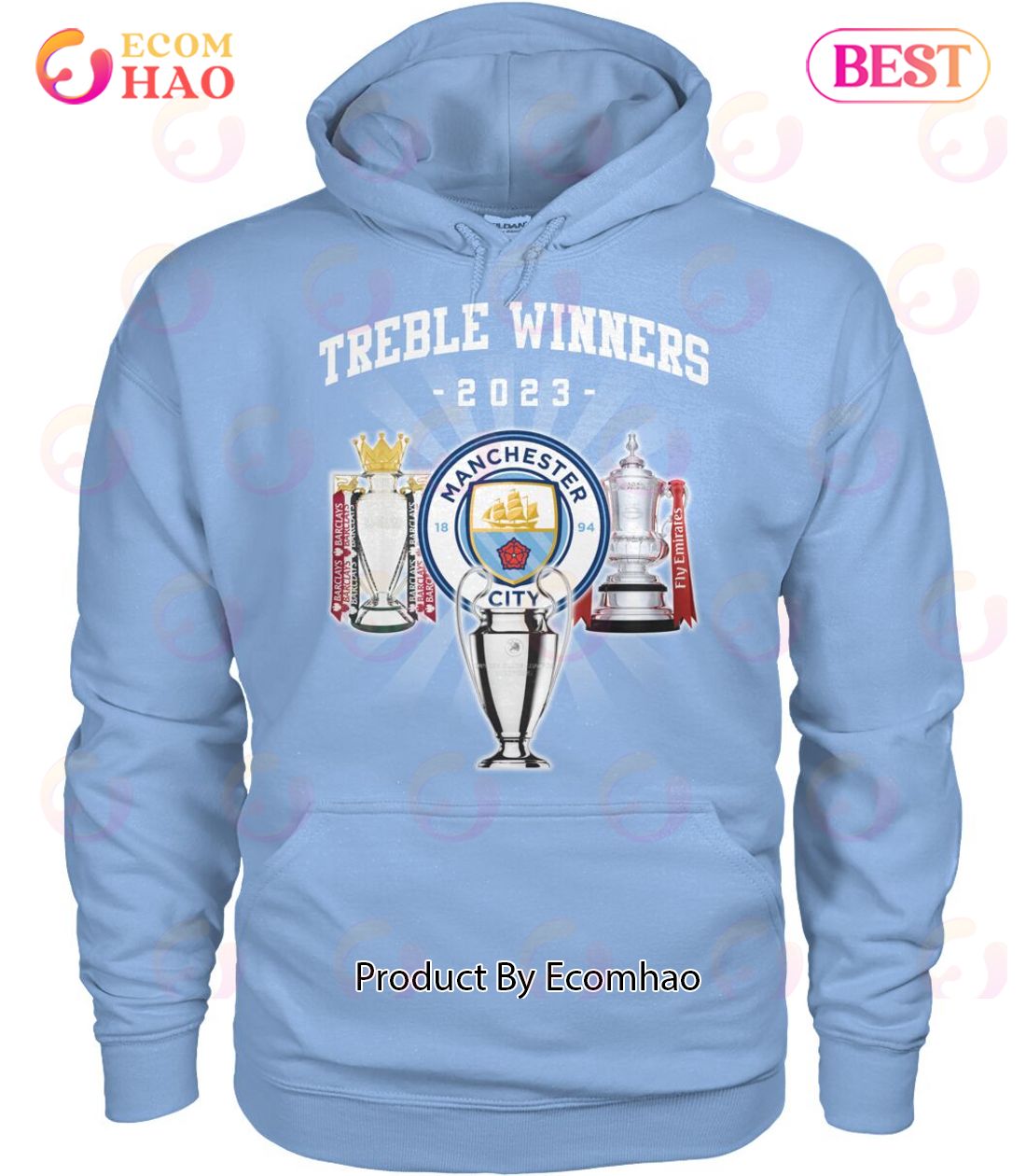 Manchester City Treble Winners 2023 T-Shirt