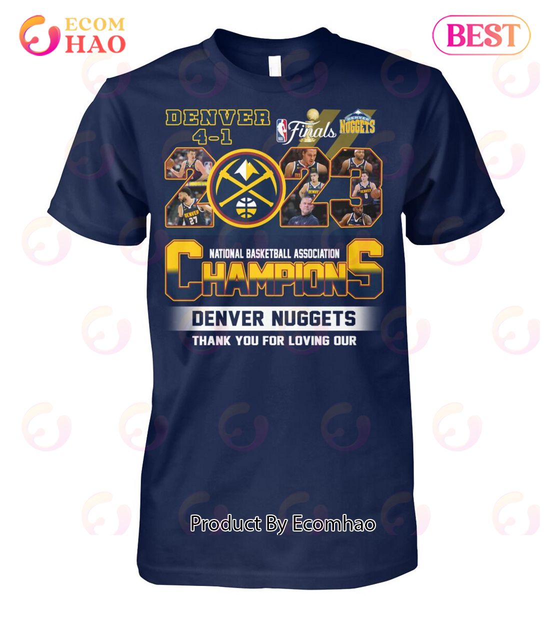 National Basketball Association Champions Denver Nuggets Thank You For The Loving Our T-Shirt