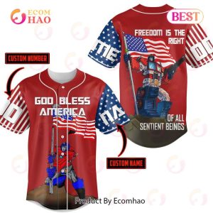 PREMIUM Transformers Freedom Is The Right Custom Jersey Shirt