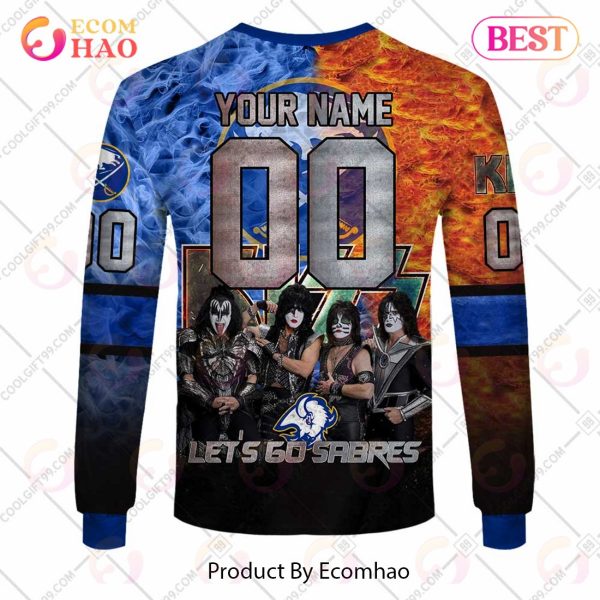 Personalized NHL Buffalo Sabres Special Design With Kiss Band Hoodie All Over Print