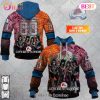 Personalized NHL Columbus Blue Jackets Special Design With Kiss Band Hoodie All Over Print