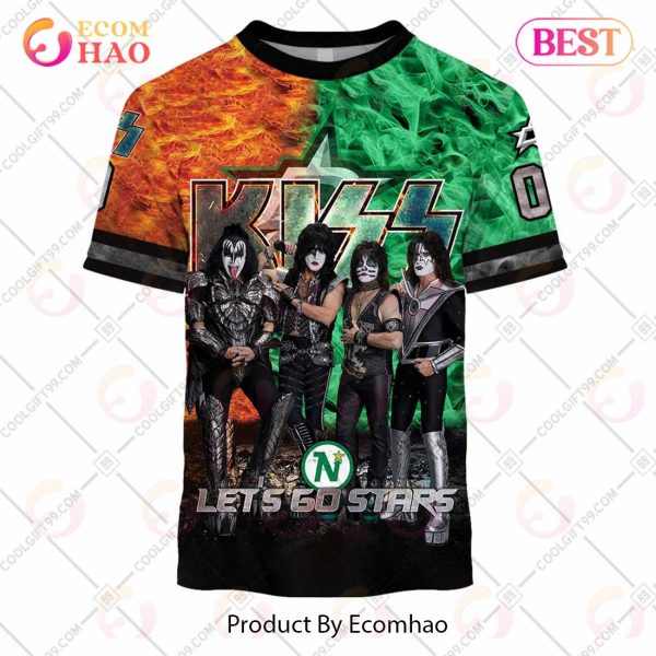 Personalized NHL Dallas Stars Special Design With Kiss Band Hoodie All Over Print