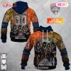 Personalized NHL Edmonton Oilers Special Design With Kiss Band Hoodie All Over Print