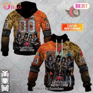 Personalized NHL Ottawa Senators Special Design With Kiss Band Hoodie All Over Print