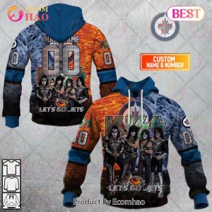 Personalized NHL Winnipeg Jets Special Design With Kiss Band Hoodie All Over Print