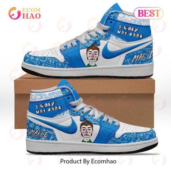 PREMIUM 5 Easy Hot Dogs Mac DeMarco Sneaker, Air Jordan 1, Hightop