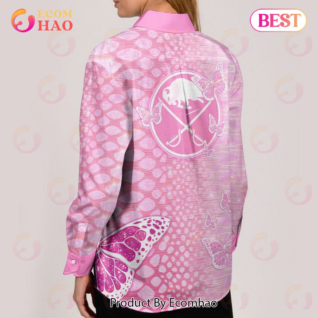 NHL Buffalo Sabres Special Pink Fight Breast Cancer Woman Casual Shirt