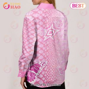 NHL Dallas Stars Special Pink Fight Breast Cancer Woman Casual Shirt