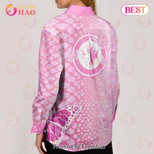 NHL Winnipeg Jets Special Pink Fight Breast Cancer Woman Casual Shirt