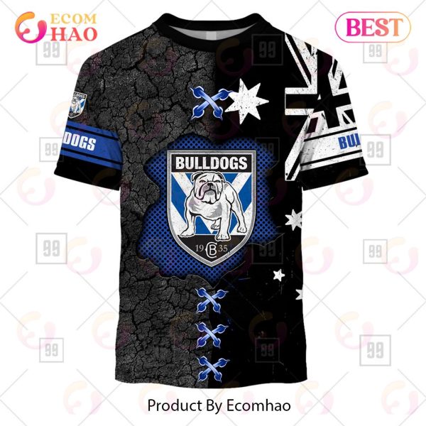 Personalized NRL Canterbury Bankstown Bulldogs Flag Hoodie All Over Print