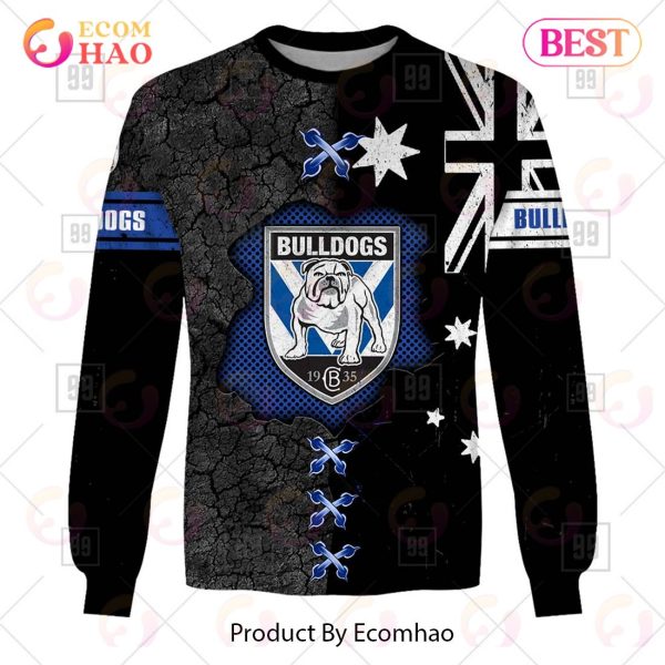 Personalized NRL Canterbury Bankstown Bulldogs Flag Hoodie All Over Print