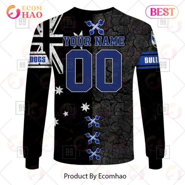 Personalized NRL Canterbury Bankstown Bulldogs Flag Hoodie All Over Print