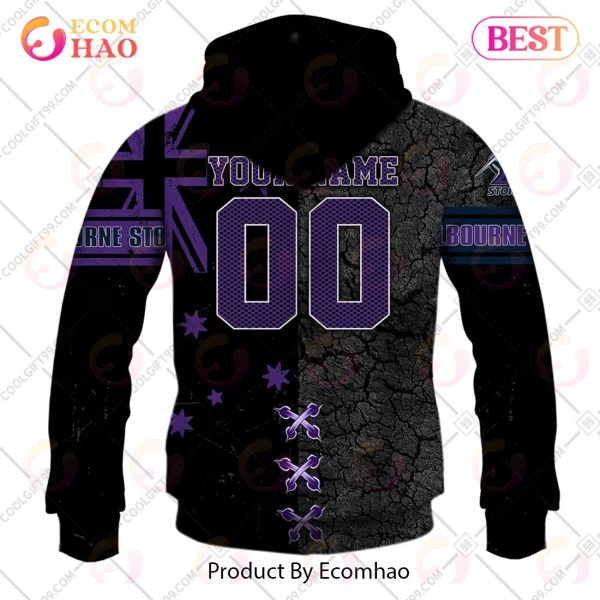 Personalized NRL Melbourne Storm Flag Hoodie All Over Print