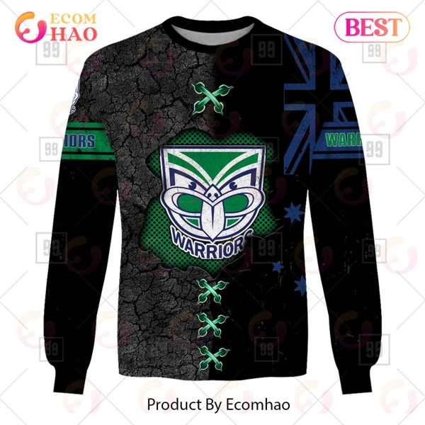 Personalized NRL New Zealand Warriors Flag Hoodie All Over Print