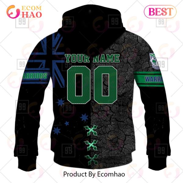 Personalized NRL New Zealand Warriors Flag Hoodie All Over Print