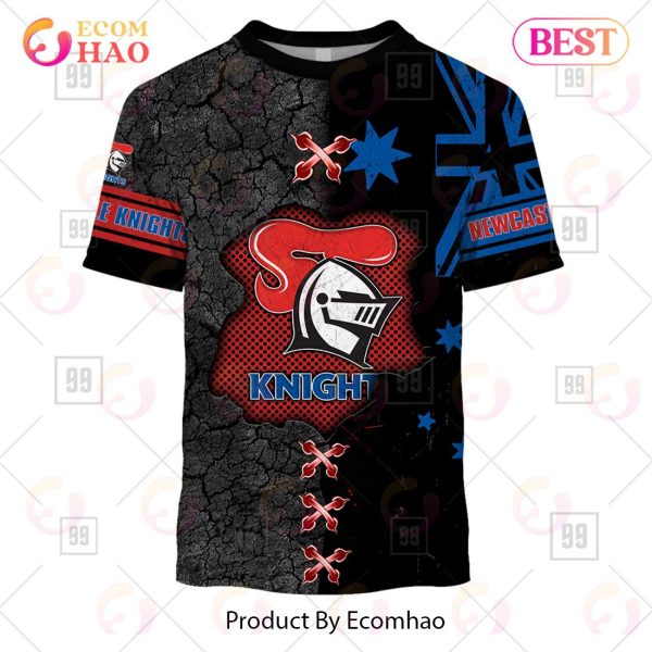 Personalized NRL Newcastle Knights Flag Hoodie All Over Print
