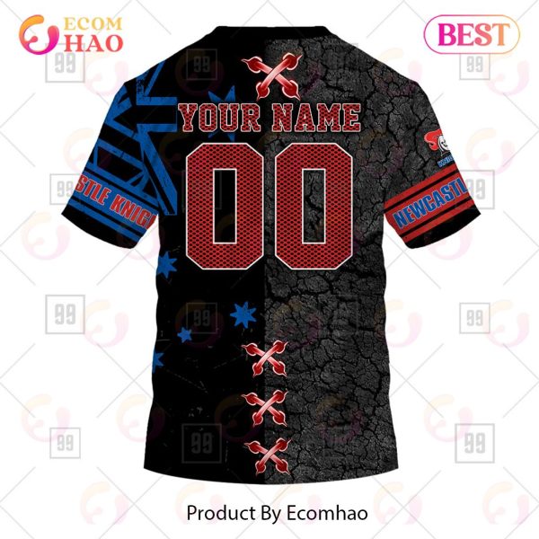 Personalized NRL Newcastle Knights Flag Hoodie All Over Print