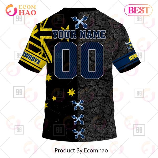 Personalized NRL North Queensland Cowboys Flag Hoodie All Over Print