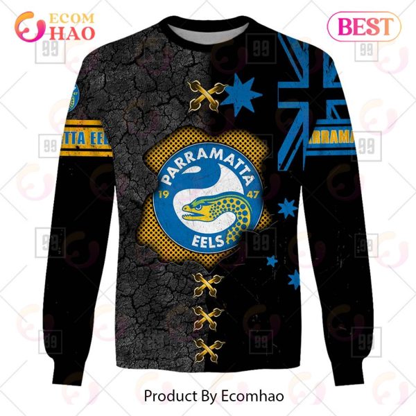 Personalized NRL Parramatta Eels Flag Hoodie All Over Print
