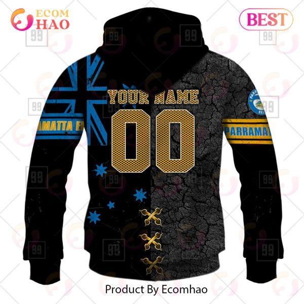 Personalized NRL Parramatta Eels Flag Hoodie All Over Print