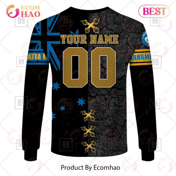 Personalized NRL Parramatta Eels Flag Hoodie All Over Print