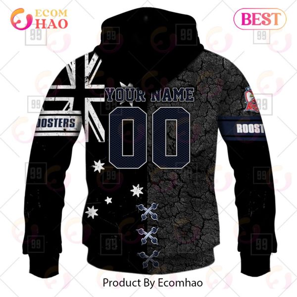 Personalized NRL Sydney Roosters Flag Hoodie All Over Print