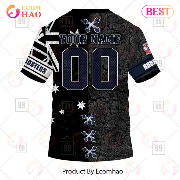 Personalized NRL Sydney Roosters Flag Hoodie All Over Print