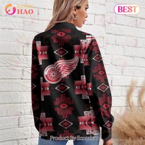NHL Detroit Red Wings Special Native Design Woman Casual Shirt NHL Detroit Red Wings Special Native Design Woman Casual Shirt