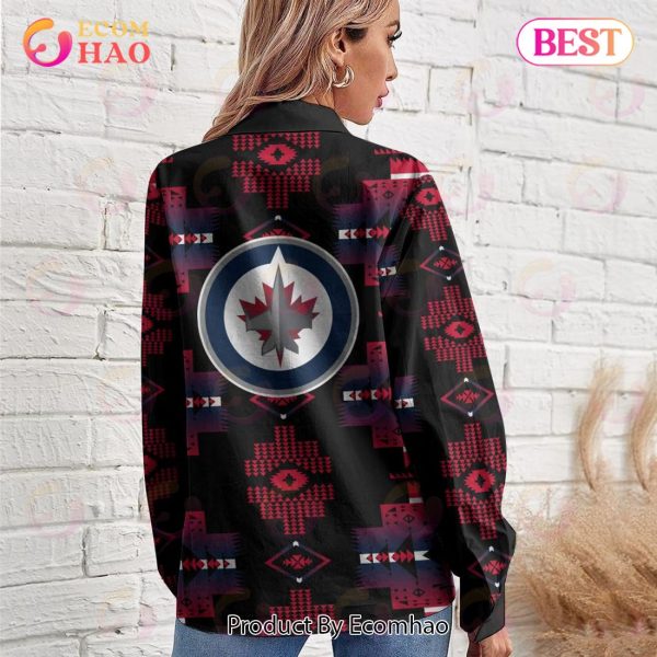 NHL Winnipeg Jets Special Native Design Woman Casual Shirt