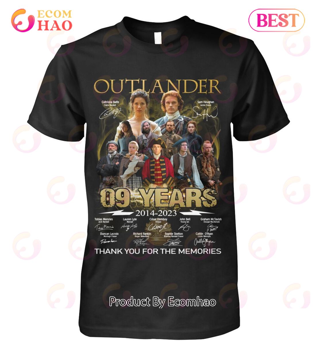 Outlander 09 Years 2014 – 2023 Thank You For The Memories T-Shirt