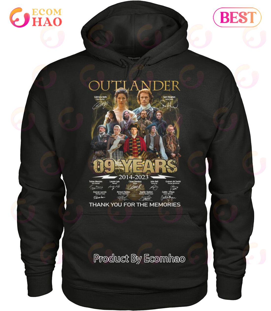 Outlander 09 Years 2014 – 2023 Thank You For The Memories T-Shirt