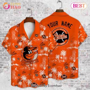 Baltimore Orioles Baseball Pattern Vintage Hawaiian Shirt