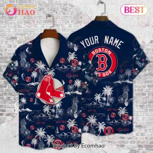 Boston Red Sox Baseball Pattern Vintage Hawaiian Shirt Boston Red Sox Baseball Pattern Vintage Hawaiian Shirt