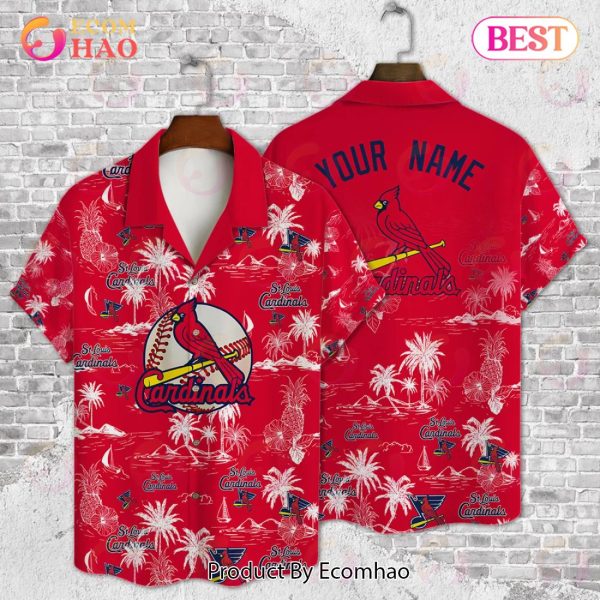 St. Louis Cardinals Baseball Pattern Vintage Hawaiian Shirt