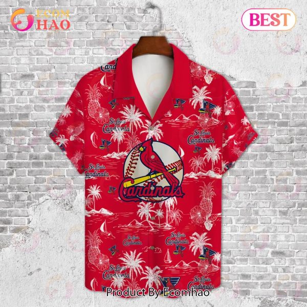 St. Louis Cardinals Baseball Pattern Vintage Hawaiian Shirt