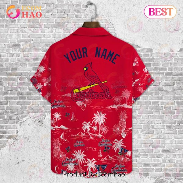 St. Louis Cardinals Baseball Pattern Vintage Hawaiian Shirt