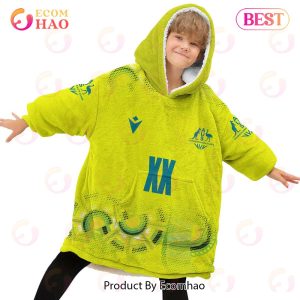 Personalized Netball Australia Diamonds Yellow Oodie, Flanket, Blanket Hoodie, Snuggie