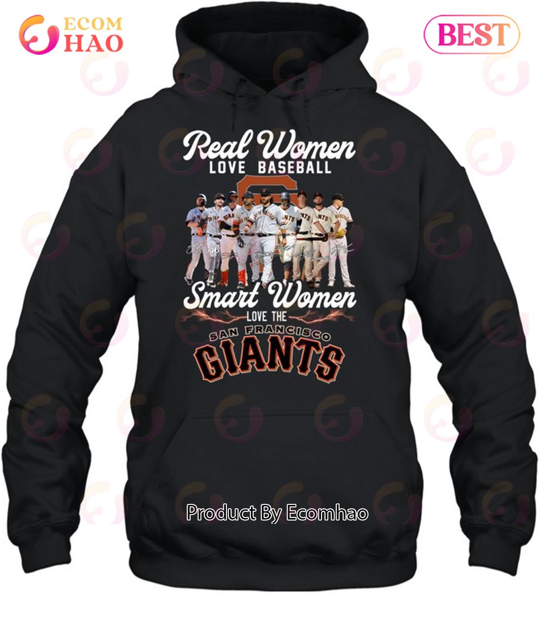 Real Women Love Baseball Smart Women Love The San Francisco Giants Tshirt