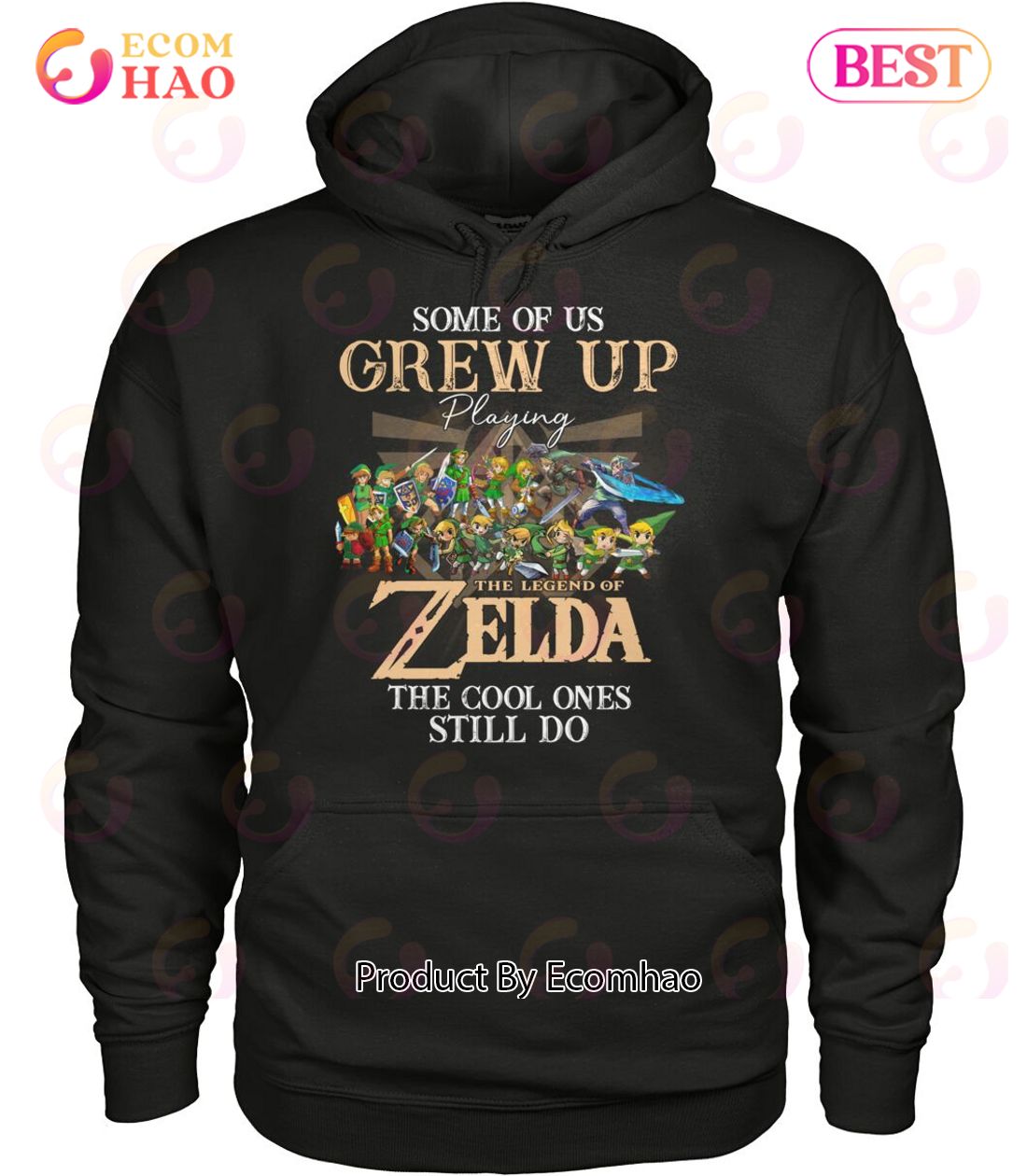 Some Of Us Grew Up Playing The Legend Of Zelda The Cool Ones Still Do Tshirt