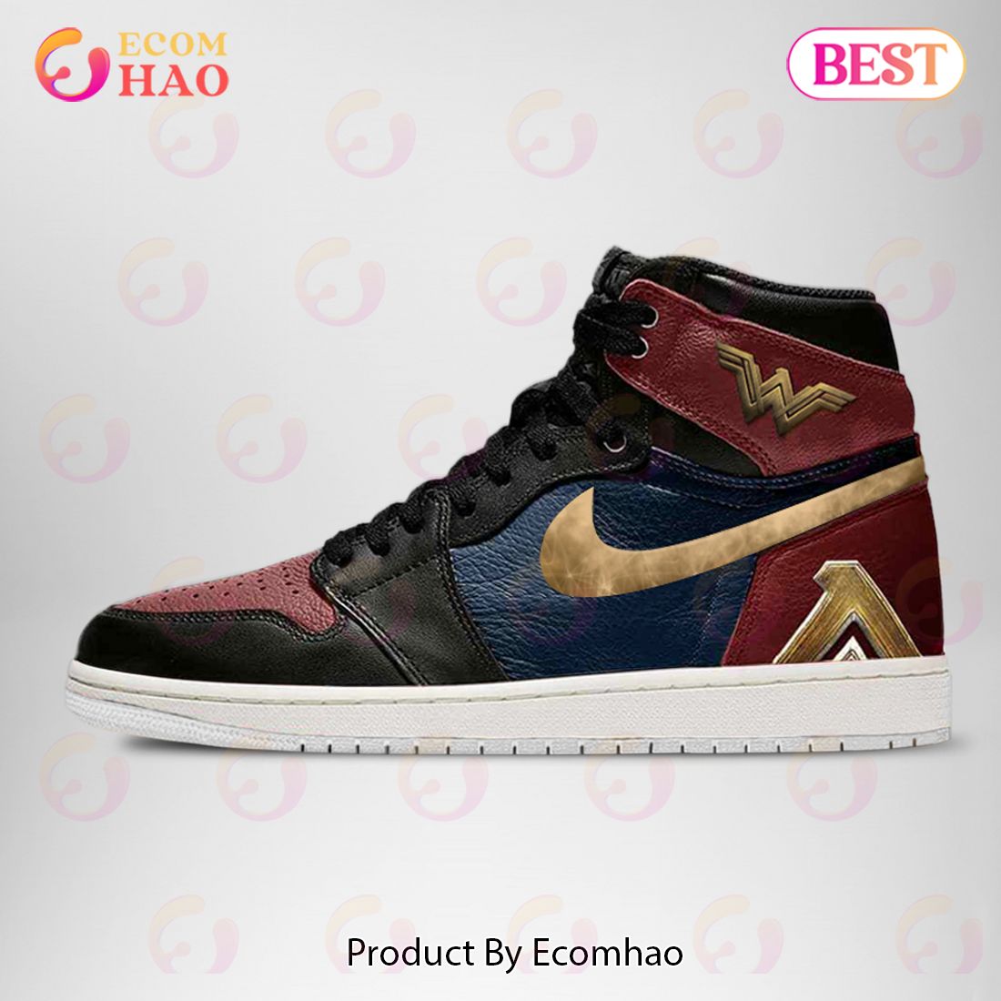 PREMIUM DC Justice League Wonder Woman Air Jordan 1, Hightop