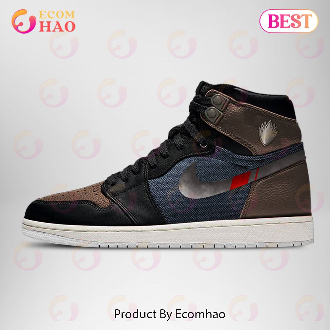 PREMIUM Guardians Of The Galaxy Rocket Air Jordan 1, Hightop