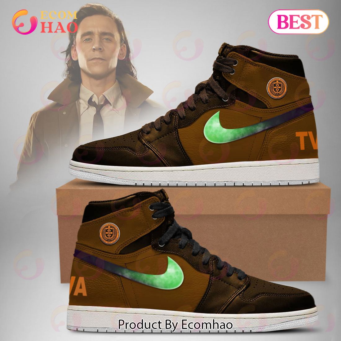 PREMIUM Marvel Loki Air Jordan 1, Hightop