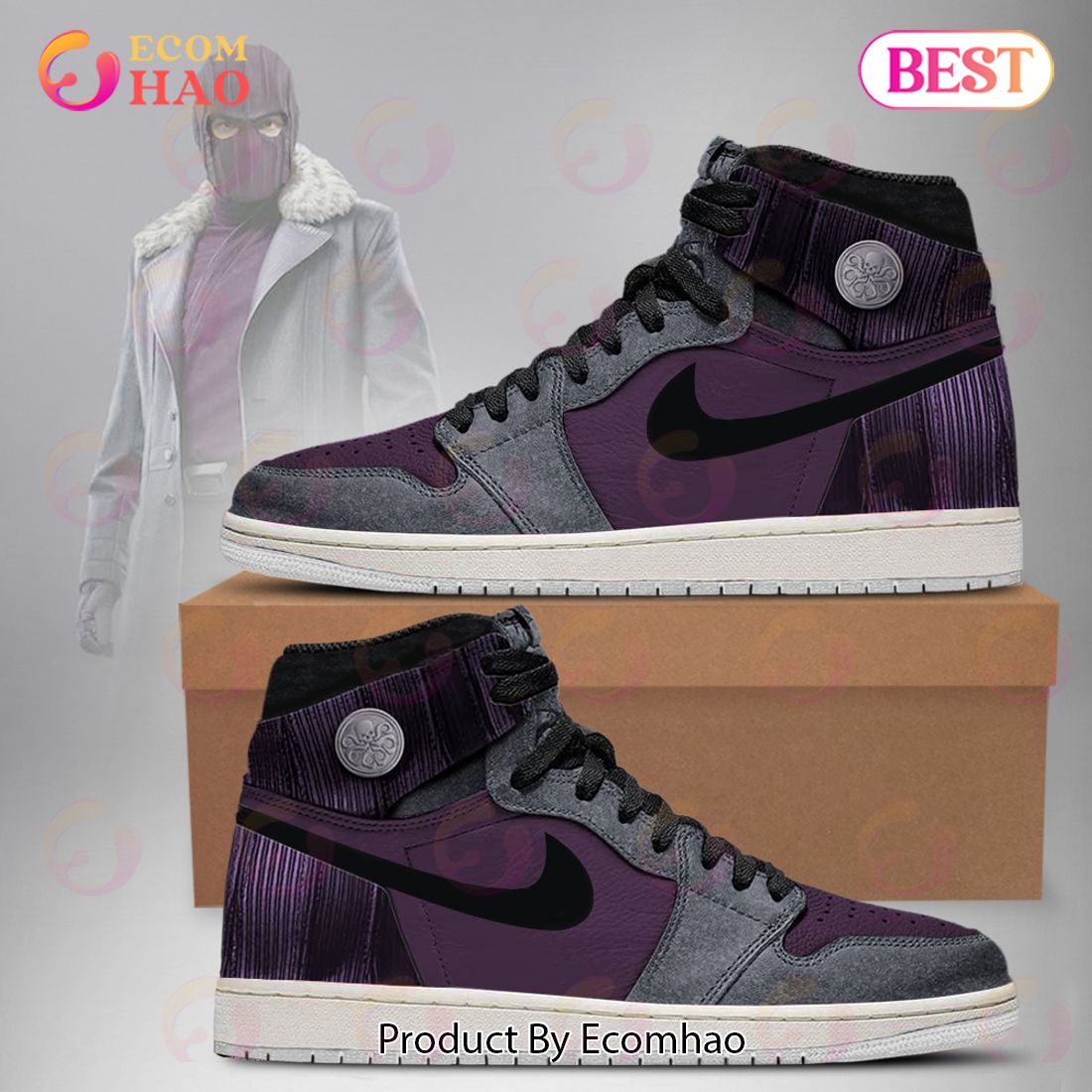 PREMIUM Marvel Villain Zemo Air Jordan 1, Hightop