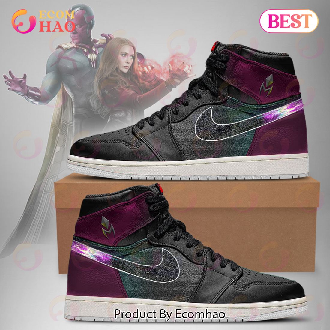 PREMIUM Marvel’s Avengers Wanda Vision Air Jordan 1, Hightop