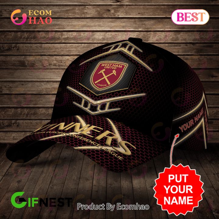 West Ham United Winners 2022 23 UEFA Europa Conference League Personalized Cap