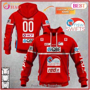 Personalized Netball New South Wales Swifts Jersey 2022 Hoodie